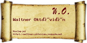 Waltner Oktávián névjegykártya